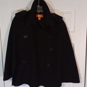 Michael Kors Classic Black Cape Coat